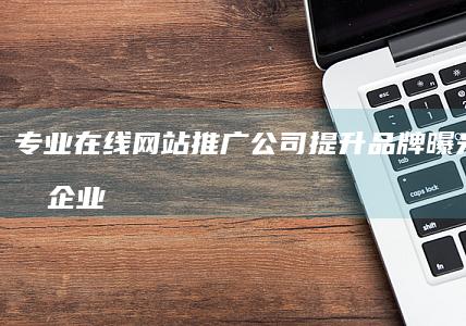 专业在线网站推广公司：提升品牌曝光，助力企业网络营销